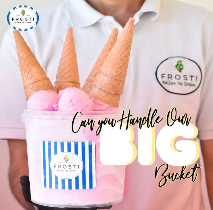 Frosti Ice Cream's Raspberry Yogurt and Strawberry Flavor Barbie Amman
